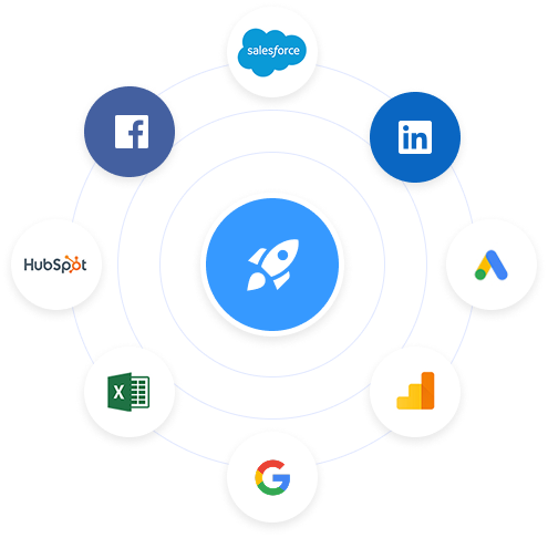 AirPilot integrations with platforms like Salesforce, Facebook, LinkedIn, HubSpot, Excel, Google